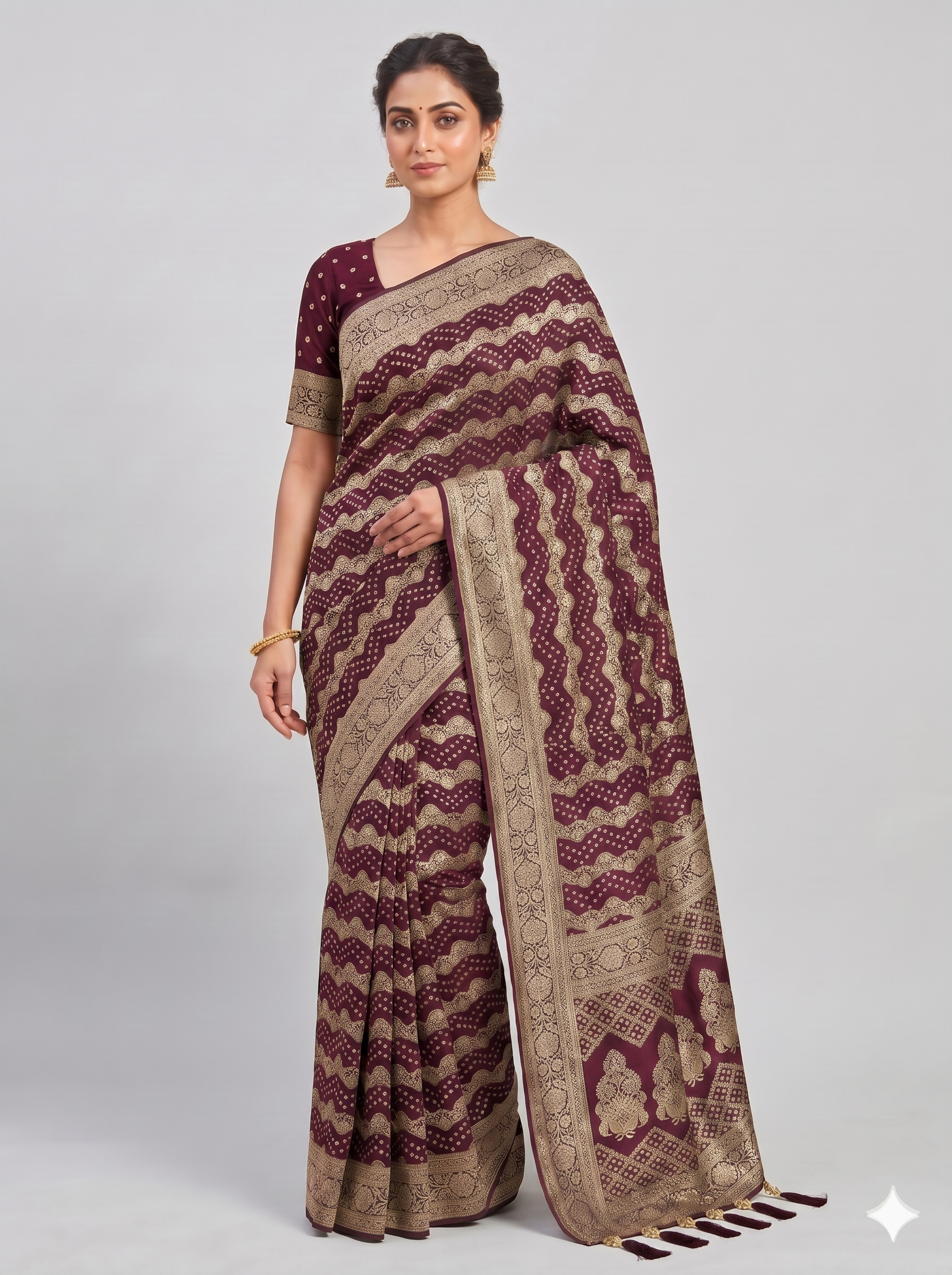 Georgette Bandhani D-1199 (1)