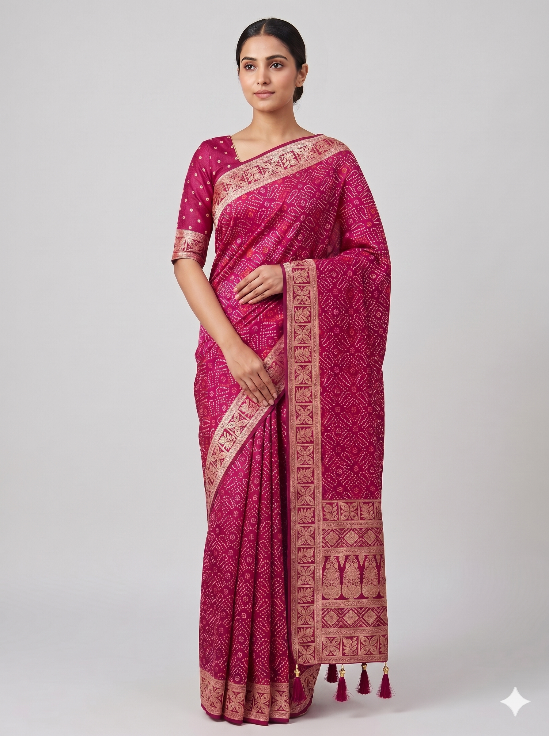 Georgette Bandhani D-1199
