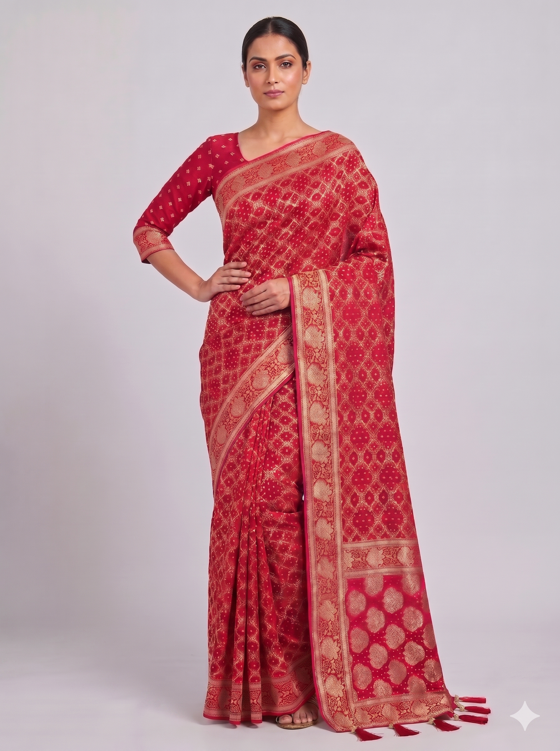 Georgette Bandhani D-1199 (2)