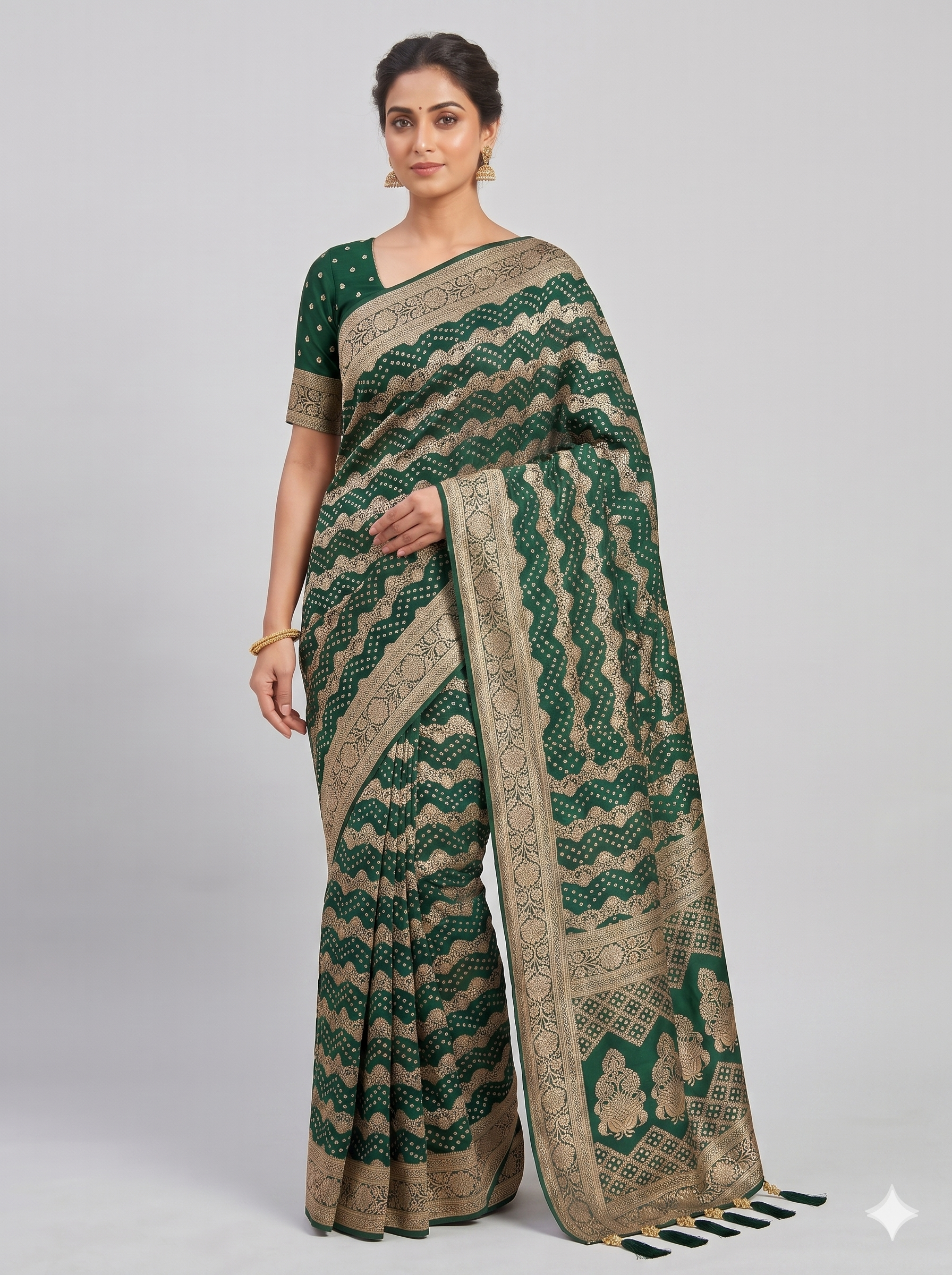 Georgette Bandhani D-1199 (1)