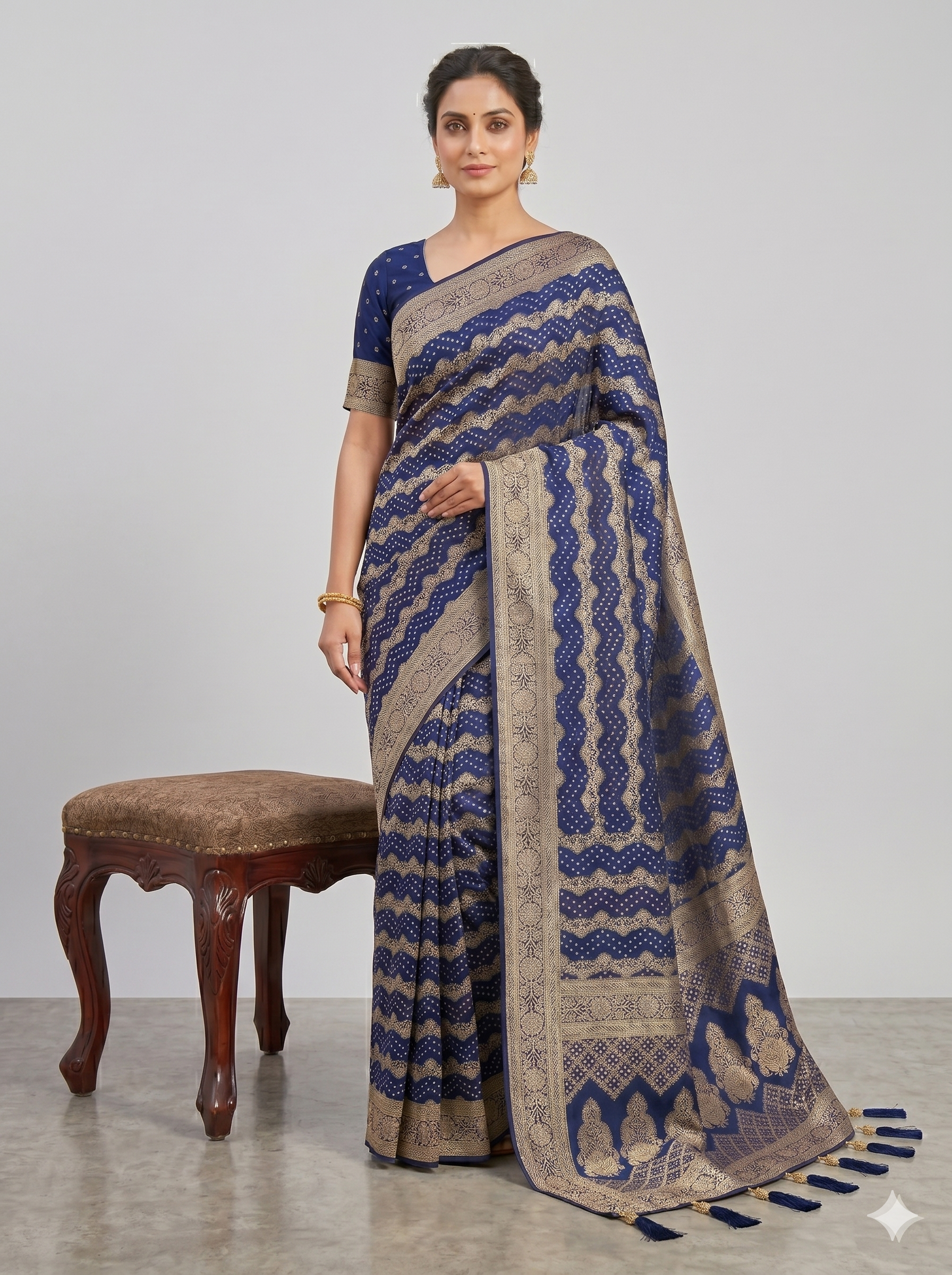 Georgette Bandhani D-1199 (1)