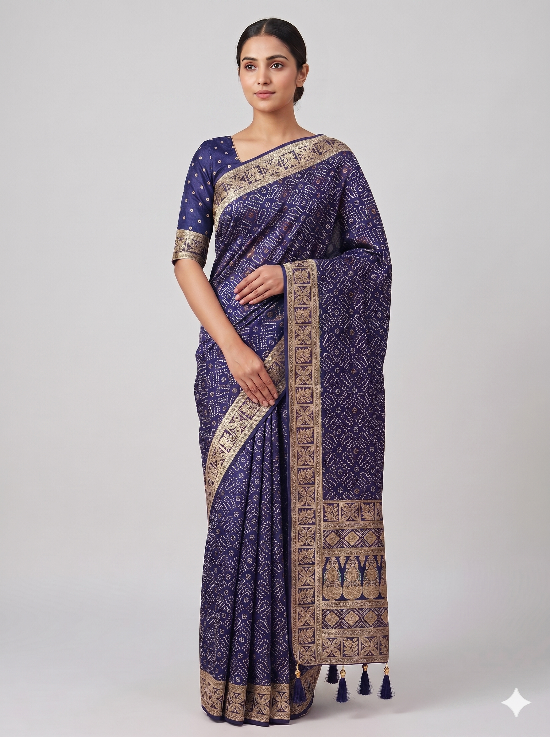 Georgette Bandhani D-1199