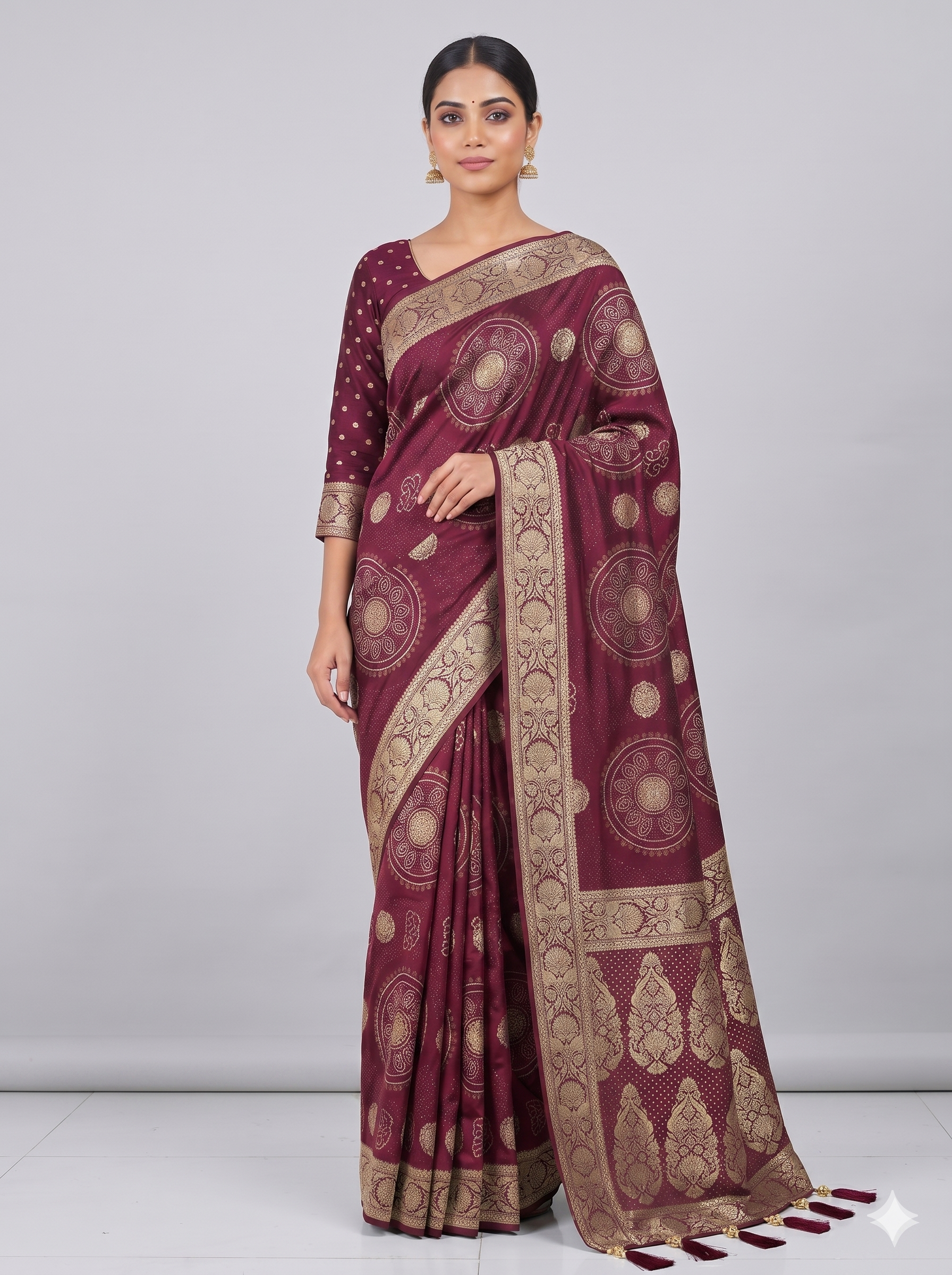 Georgette Bandhani D-1201