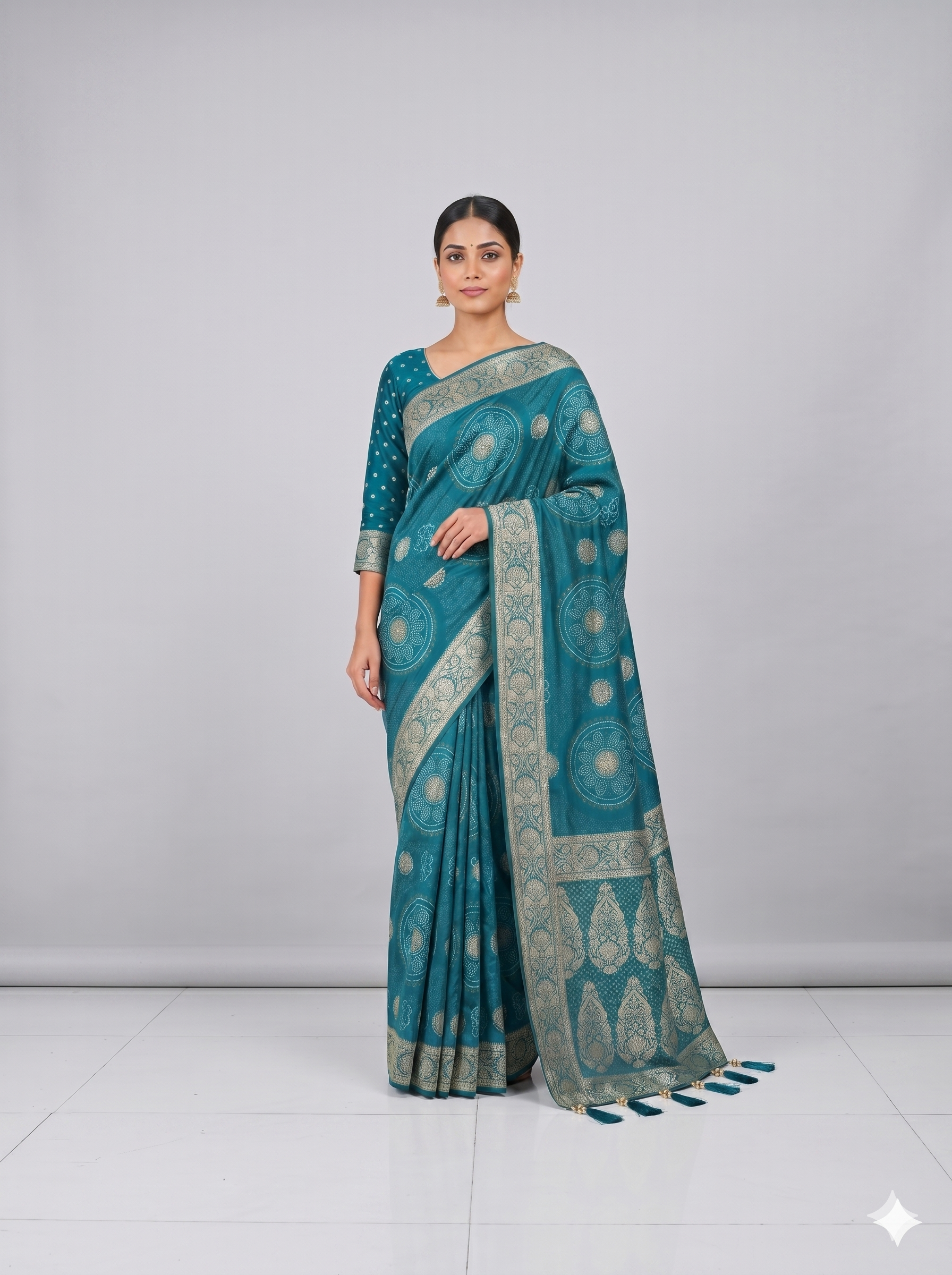 Georgette Bandhani D-1201