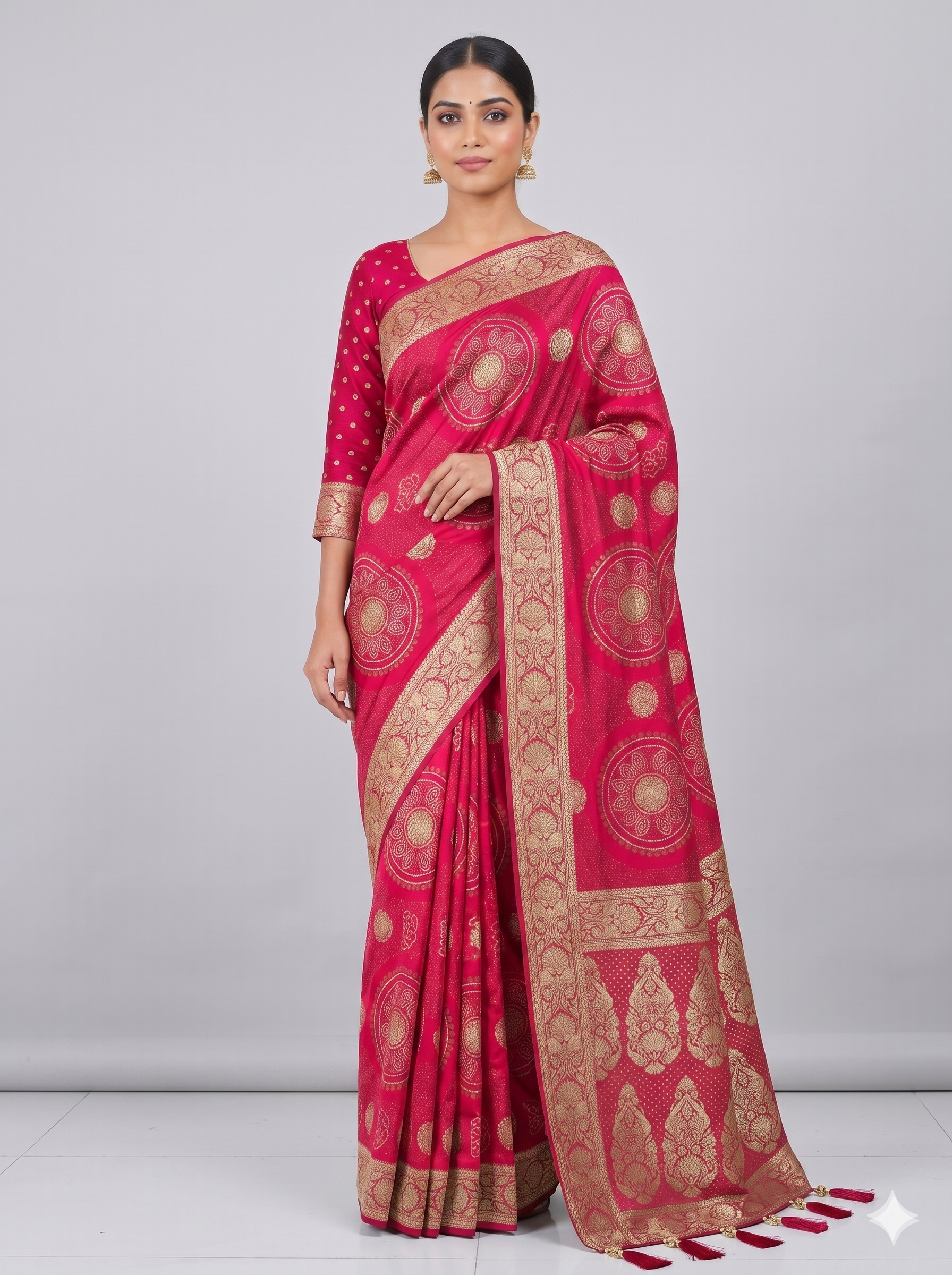Georgette Bandhani D-1201