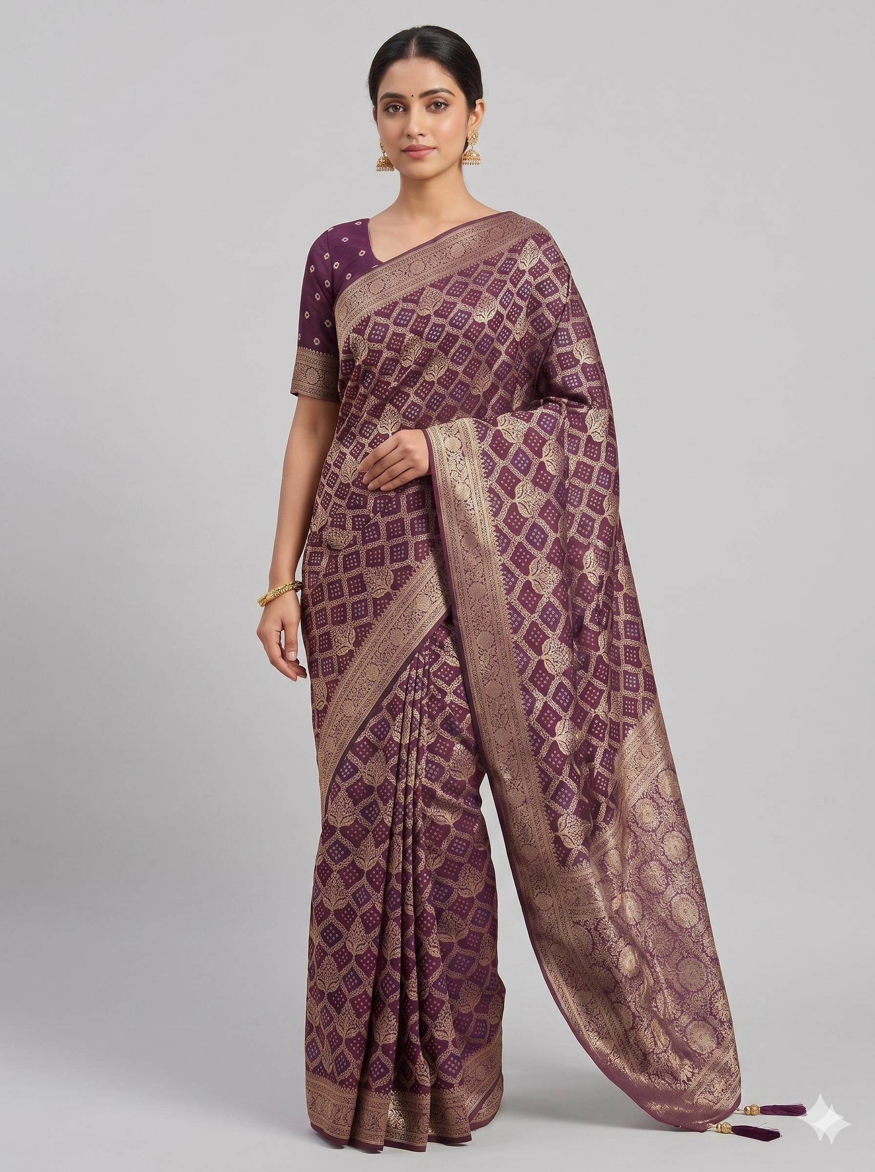Georgette Bandhani D-1493